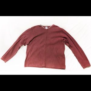 Old Navy Long Sleeve Maroon Shirt Sweater